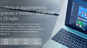 Aggiornamento a Windows 10